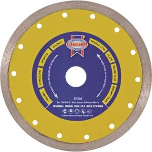 Image of Faithfull Tile Cutting Continuous Rim Diamond Blade 180mm