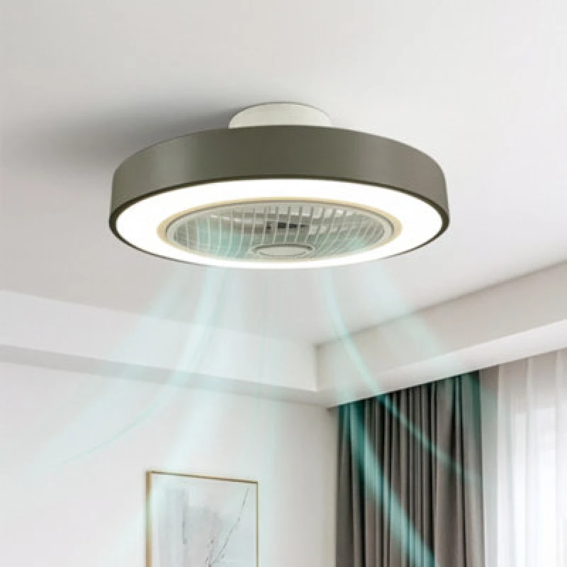 Image of Jack Stonehouse LED Ceiling Fan Light With Remote Control Adjustable Speed And Brightness In Grey