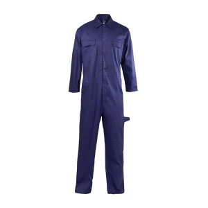 Image of Coverall Basic 2XL with Popper Front Opening Polycotton Navy