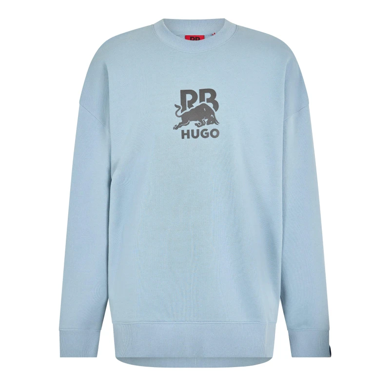 Image of Hugo Mens Dahrain Rb Crew Sweatshirt Medium Blue male M
