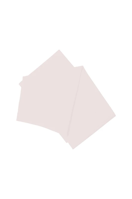 Image of Belledorm Easy Care 200 Thread Count Cotton Polyester Percale Flat Sheet in Light Pink Size: Single Light Pink Unisex Single