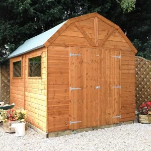 Image of Mercia Pressure Treated Shiplap Dutch Barn Shed - 10 x 8ft