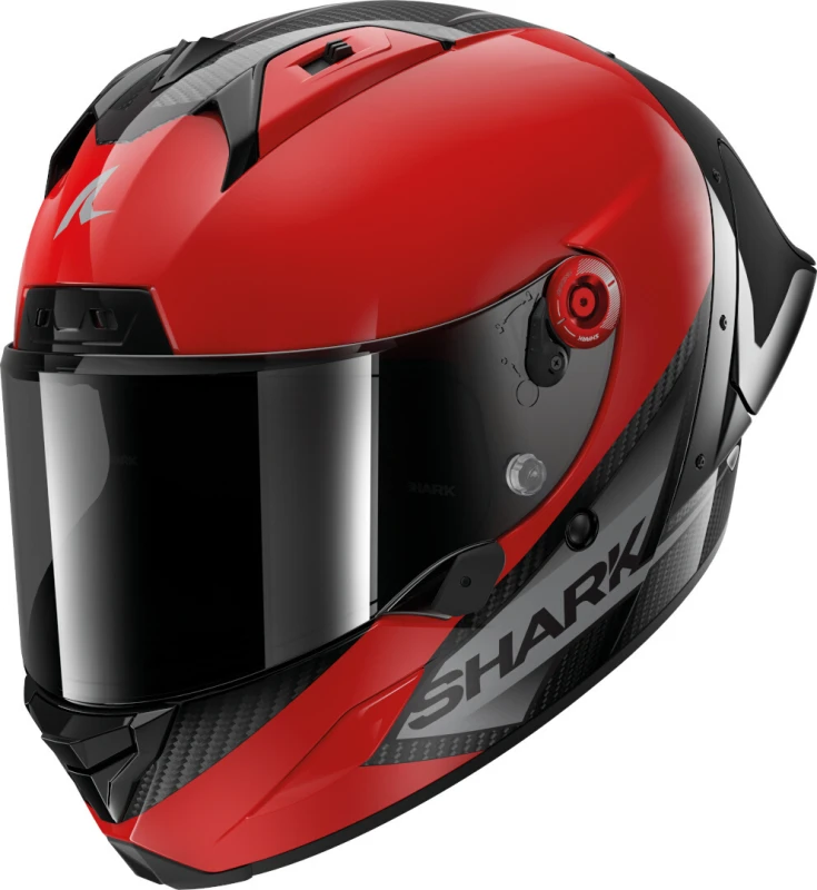 Image of Shark Aeron GP Blank SP Helmet, black-red, Size 2XL for Men