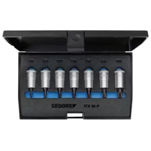 Image of Gedore Screwdriver bit socket set 3/8" 7 pcs TORX T20-50