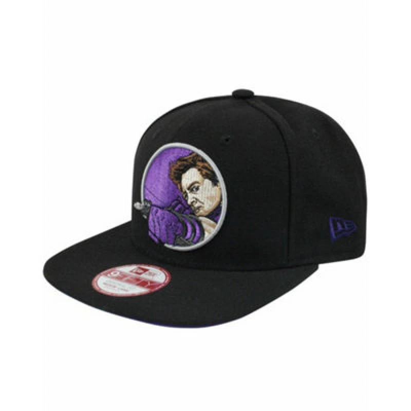Image of Marvel Snapback Flat Cap Black