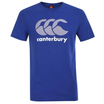 Image of Canterbury Large Logo T Shirt Mens - Blue