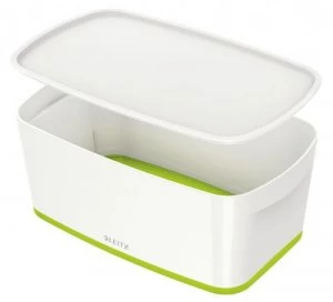 Image of Leitz MyBox Small with Lid WOW White Green
