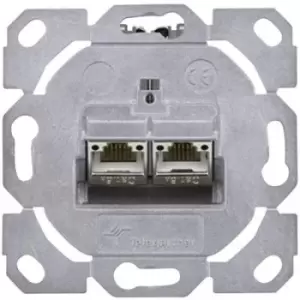 Image of Telegaertner Network outlet Flush mount Insert CAT 6A 2 ports