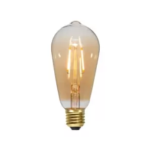 Image of ENER-J Smart WiFi Cct Changing & Dimmable Amber Glass St64 LED Lamp E27 8.5W White