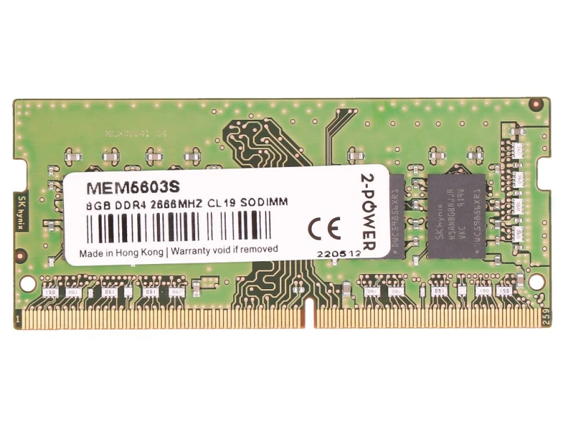 Image of 2-Power MEM5603S memory module 8GB 1 x 8GB DDR4 260-pin SO-DIMM