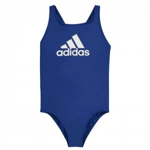Image of adidas Girls Badge Of Sport Swimsuit - Team Royal
