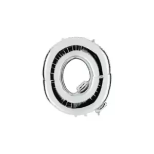 Image of Number 0 Balloon Silver 40"