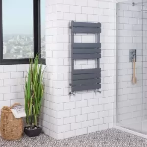 Image of Warmehaus - Juva 950 x 500mm Sand Grey Flat Panel Heated Towel Rail -