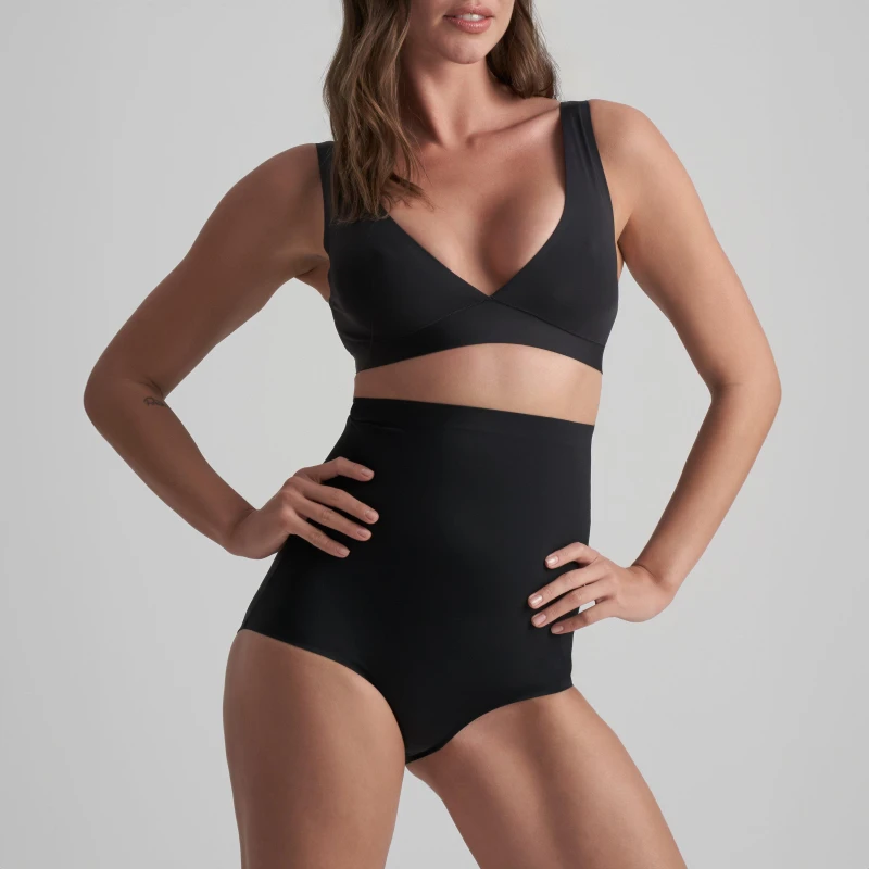 Image of Bye Bra High Waist Invisible Shaping Brief Black female M(10)