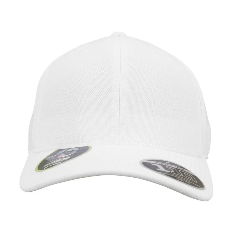 Image of Flexfit Mens 110 Cool & Dry Mini Pique Cap in White White Male One Size