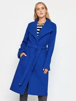 Image of Long Tall Sally Long Tall Sally Cobalt Formal Wrap Coat, Blue, Size 26, Women