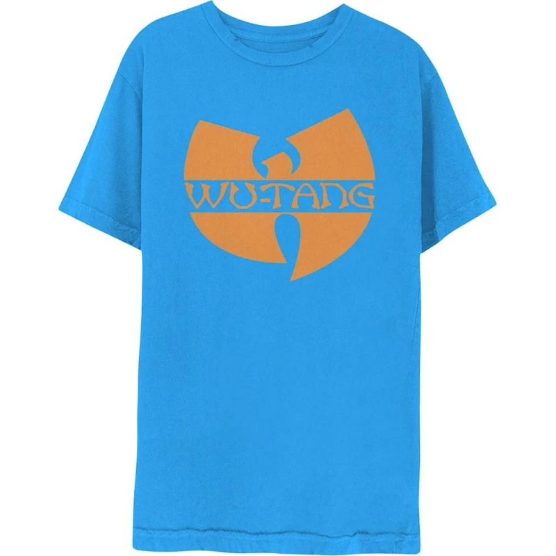 Image of Wu-Tang Clan Mens Logo T-Shirt in Blue Size: Small Blue Male S