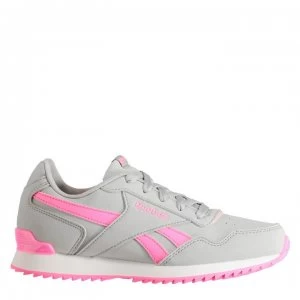 Image of Reebok Glide Rip Clip Child Girls Trainers - Grey/Pink