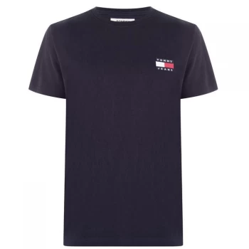 Image of Tommy Jeans Flag T-Shirt - Black iris