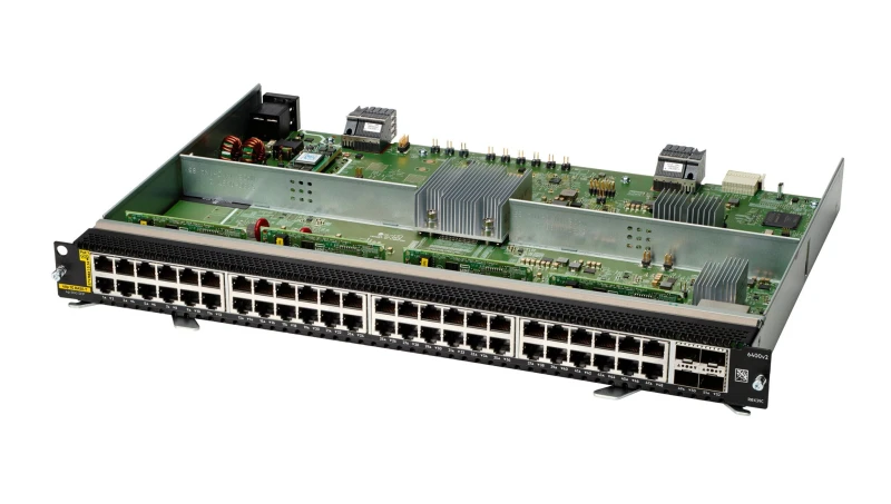 Image of HP Enterprise HPE Aruba Networking CX 6400 48-port 1GbE Class 4 PoE and 4-port SFP56 v2 Module R0X39C