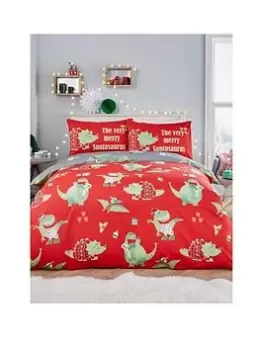 Image of Bedlam Santasaurus Glow In The Dark Single Duvet Cover Set