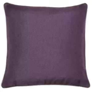 Image of Bellucci Piped Contrasting Trim Cushion Damson/Tobacco, Damson/Tobacco / 45 x 45cm / Polyester Filled