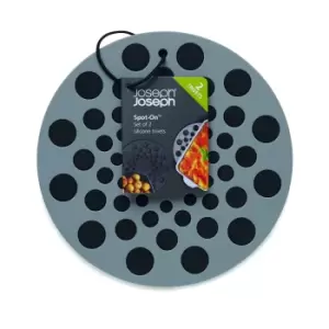 Image of Joseph Joseph, HotSpot Silicone Trivets, Set of 2, Grey