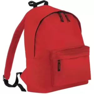 Image of Bagbase Junior Fashion Backpack / Rucksack (14 Litres) (Pack of 2) (One Size) (Bright Red) - Bright Red