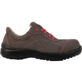 Image of Womens Safety Trainers, Pink/Grey, Size 4 (37) - Lemaitre