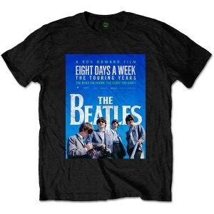 Image of The Beatles - 8 Days a Week Movie Poster Unisex Large T-Shirt - Black
