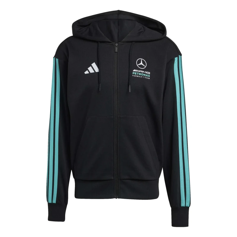 Image of Adidas Mercedes AMG hoodie jacket Petronas Formula One Team DNA Noir Male M