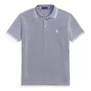 Image of Polo Ralph Lauren Polo Stretch Mesh Tip Polo Shirt - Blue