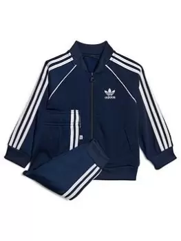 Image of Boys, adidas Originals Toddler Kids Adicolor Superstar Tracksuit - Dark Blue, Dark Blue, Size 3-6 Months