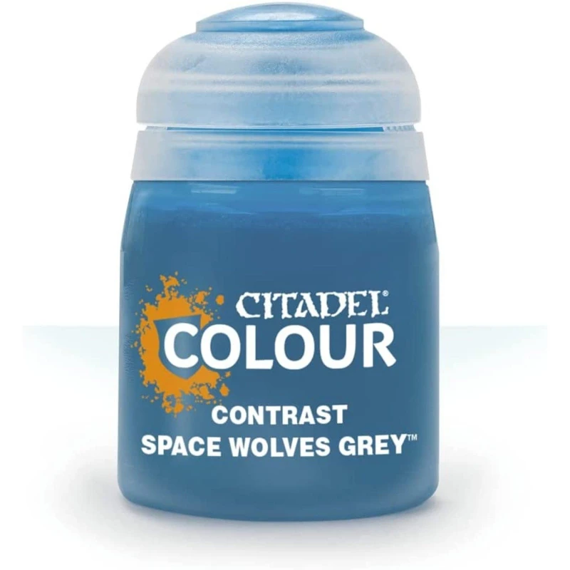 Image of Citadel Games Workshop Colour Contrast: Space Wolves Grey (18ml) Paint Multi