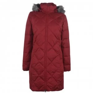 Image of Columbia Icy Heights II Mid Length Down Parka Womens - Icy - Beet