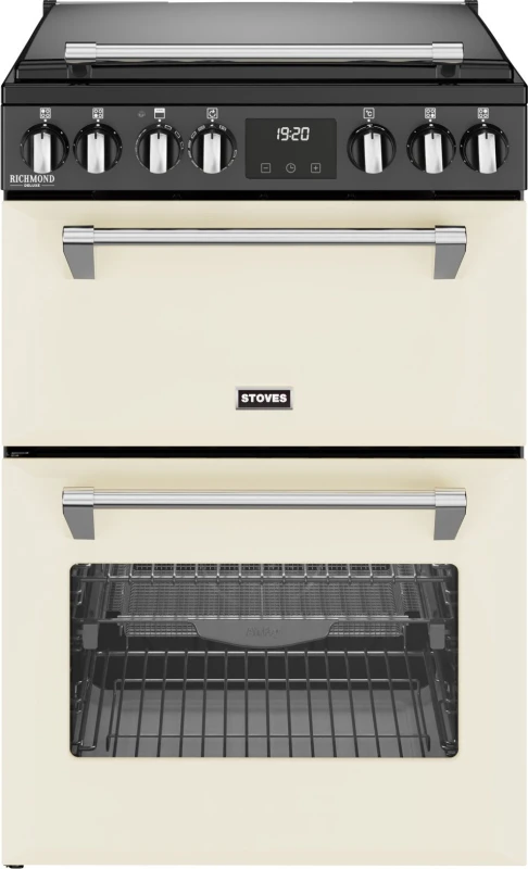 Image of Stoves Richmond Deluxe 60Ei RTY 60cm Electric Mini Range Cooker with Induction Hob - Cream - A/A Rated