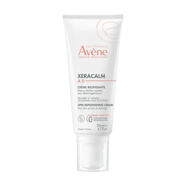 Image of Avene XeraCalm A.D. Lipid-Replenishing Cream Moisturiser for Dry, Itchy Skin 200ml