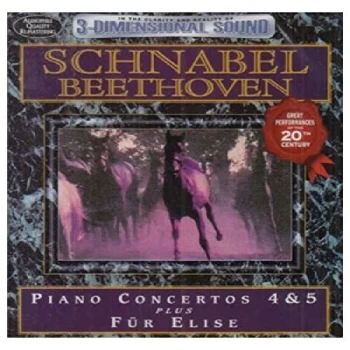Image of Beethoven, Ludwig van - Piano Concerto No. 4 and 5 Fur Elise CD