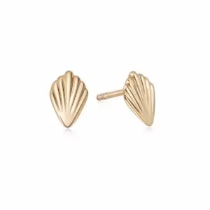 Image of Daisy London 18ct Gold Plate Palm Stud Earrings 18ct Gold Plate