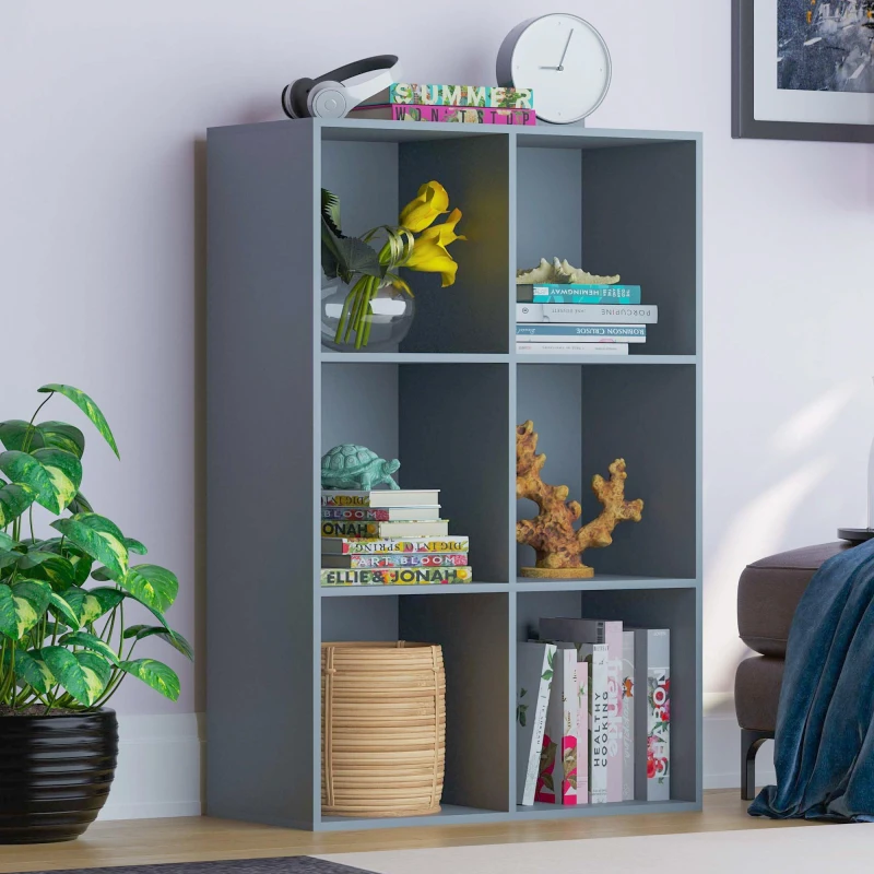 Image of Lassic Vida Designs Durham 2x3 Cube Storage Unit Grey unisex 2x3