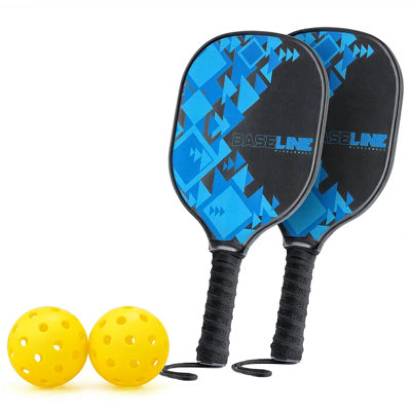 Image of Baseline Pickleball Set With 2 Pickleball Paddles, Ball And Net Set One Colour WJHNK Unisex