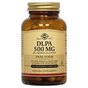 Image of Solgar DLPA DL Phenylalanine 500 mg Vegetable Capsules 50 Capsules