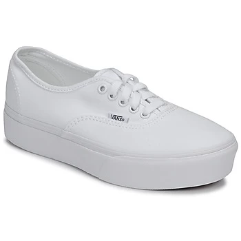 Image of Vans AUTHENTIC PLATFORM 2.0 womens Shoes Trainers in White,4.5,5,6,6.5,7.5,8,3,7,5.5,4