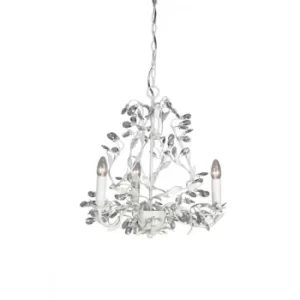Image of Michelan 3 Light Multi Arm Chandeliers White Frosted