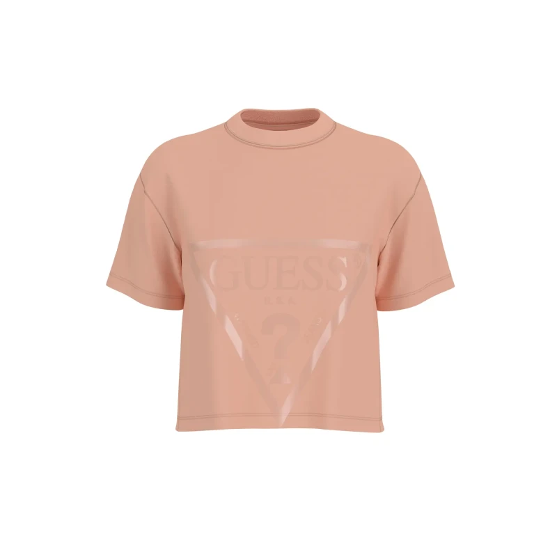 Image of Guess Womens crop T-Shirt Guess Adele Noir Female S