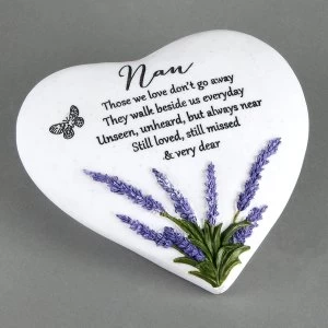 Image of Thoughts Of You Nan Memorial Heart Stone