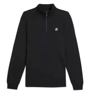 Image of Ted Baker Kilbern quarter Zip Sweater - Black