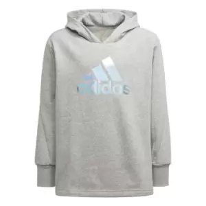 Image of adidas Dance Metallic-Print Hoodie Kids - Grey