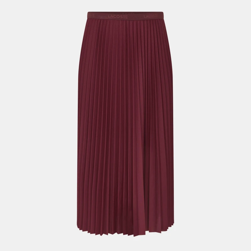 Image of Lacoste Long Pleated Skirt Expresso female 6 (34)