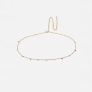 Image of Missguided Bfly and Chain Bellychain - Gold